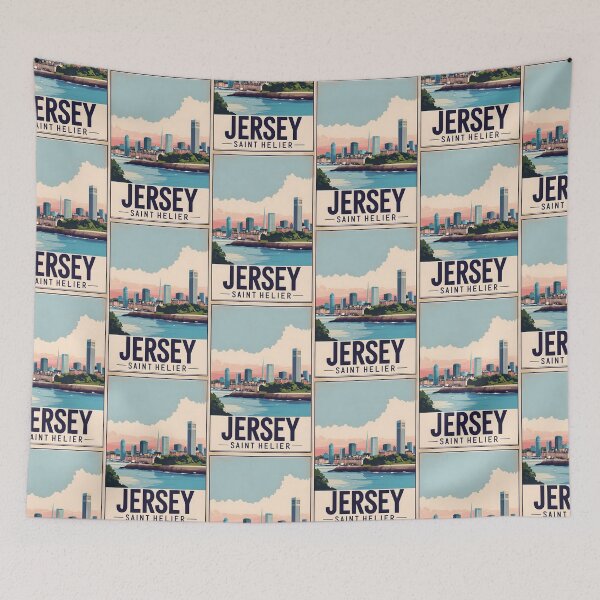 Item preview, Saint Helier Jersey Vintage Travel Tourism designed and sold by TravelersGems.