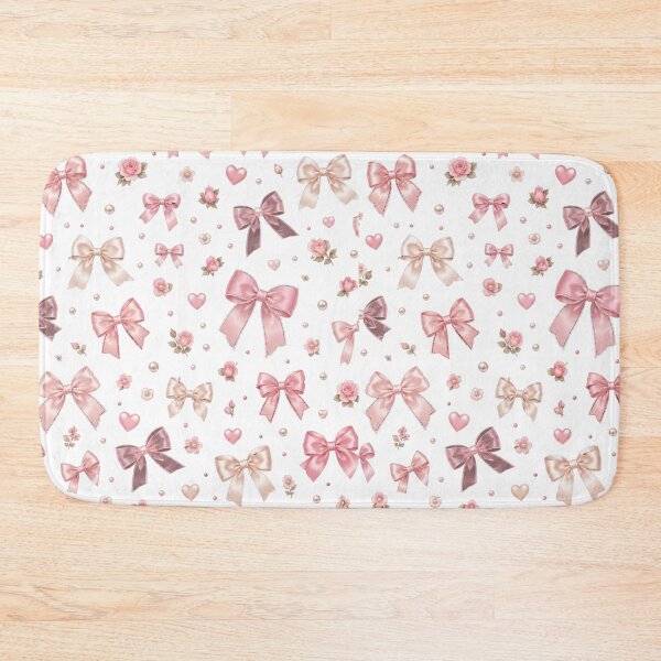 Item preview, Coquette Bows – Pink Ribbon & Pearl Pattern designed and sold by MySthore.
