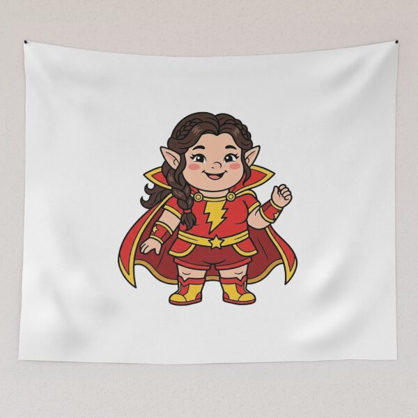 Artikelvorschau, Magical Power Mary Marvel Garden Gnome entworfen und verkauft von Bad-Decisions-Designs.