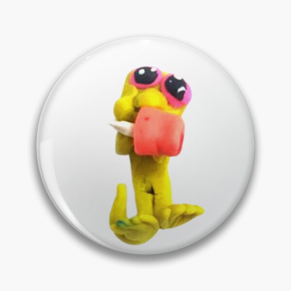 Item preview, Yellow clay alien with giant eyes designed and sold by Natascha-Prints.