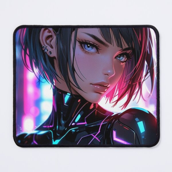 Item preview, Futuristic Neon Woman – Cyberpunk Anime Sci Fi Art designed and sold by AnimDream .