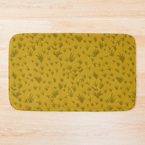 Item preview, Grass Tufts in Olive on Mustard Gold designed and sold by Ema Tudose.