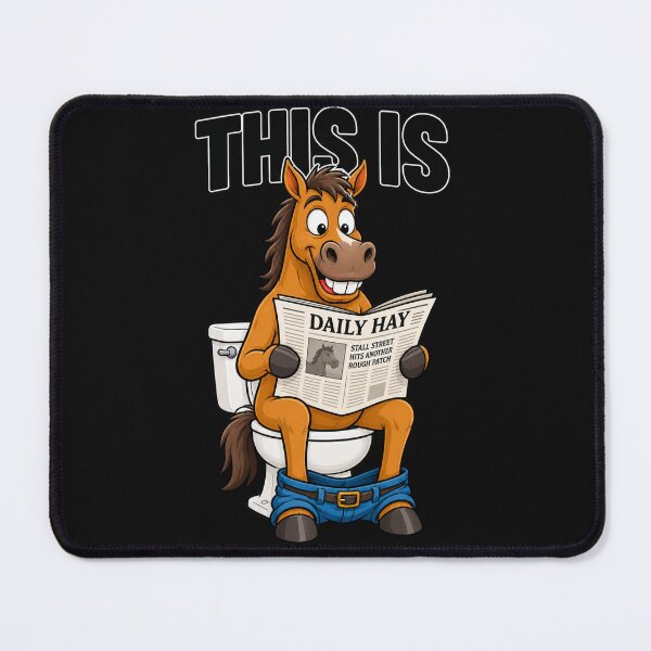 Item preview, This Is Horse Toilet Funny Cartoon designed and sold by Laughprints.
