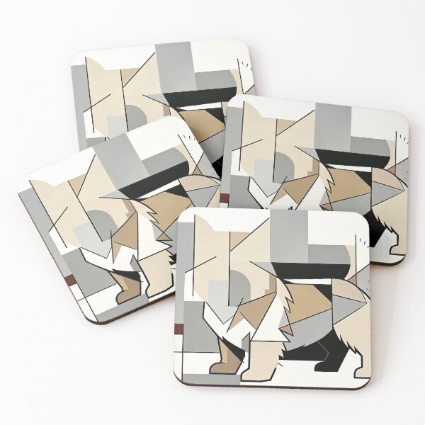 Item preview, cubist animal artwork designed and sold by forget45studio.