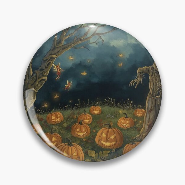 Item preview, Lantern Spirits – Cottagecore Fantasy Pumpkin Night designed and sold by Deezyned.
