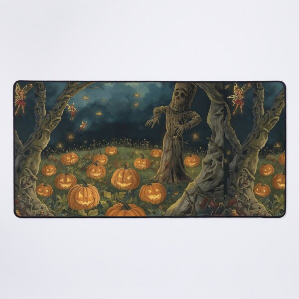 Item preview, Lantern Spirits – Cottagecore Fantasy Pumpkin Night designed and sold by Deezyned.