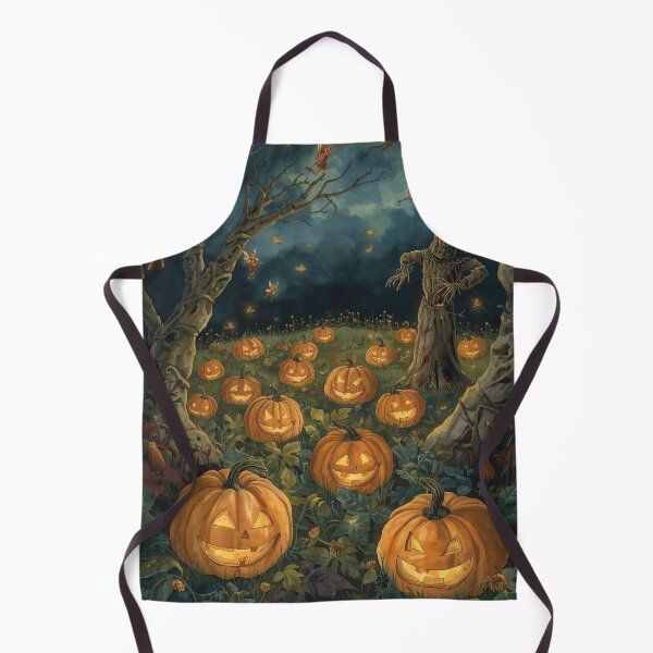 Item preview, Lantern Spirits – Cottagecore Fantasy Pumpkin Night designed and sold by Deezyned.