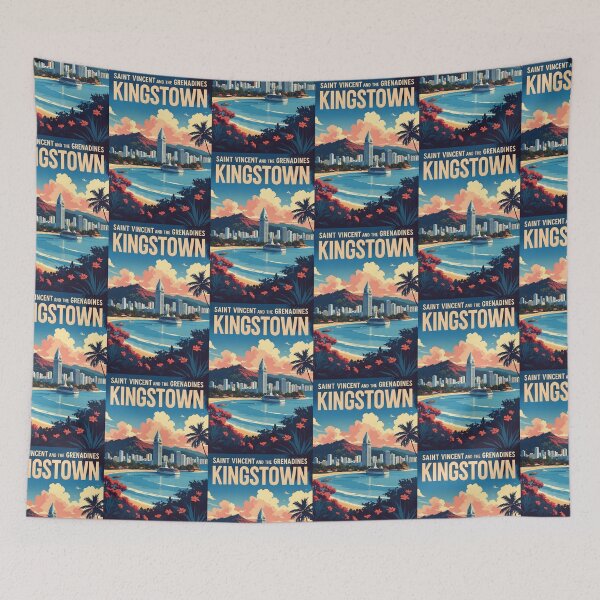 Item preview, Kingstown Saint Vincent Vintage Travel Tourism designed and sold by TravelersGems.