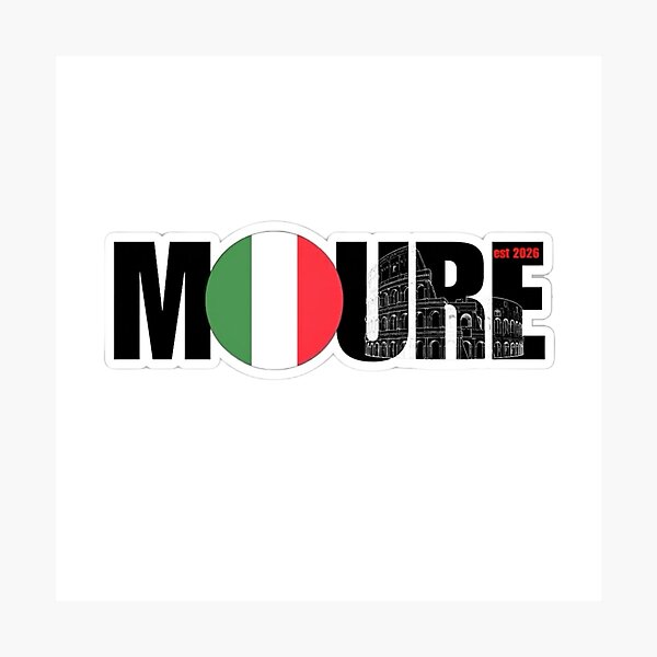 Item preview, Moure Italy Est 2026 - Italian Flag & Colosseum Graphic Design designed and sold by Mourest.