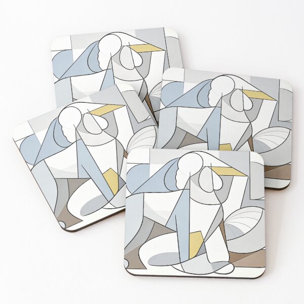 Item preview, cubist animal artwork designed and sold by forget45studio.