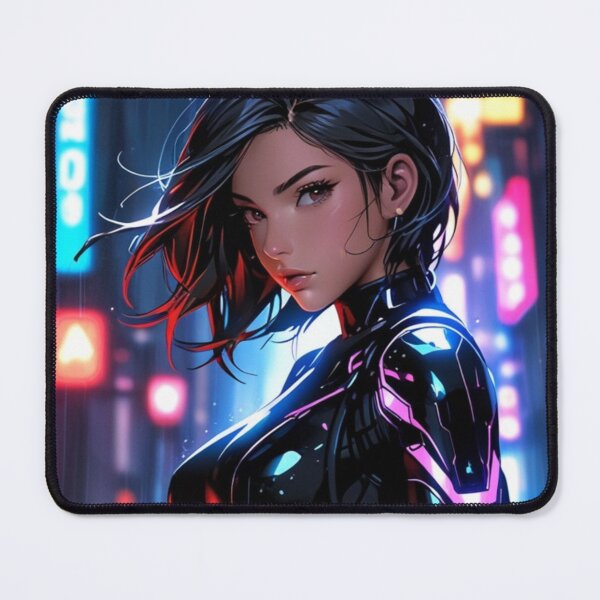 Item preview, Cyberpunk Techwear Anime Girl – Neon Futuristic Fashion designed and sold by AnimDream .