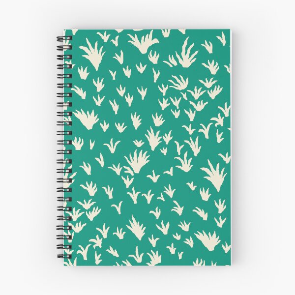 Item preview, Grass Tufts in Cream on Emerald Green designed and sold by Ema Tudose.