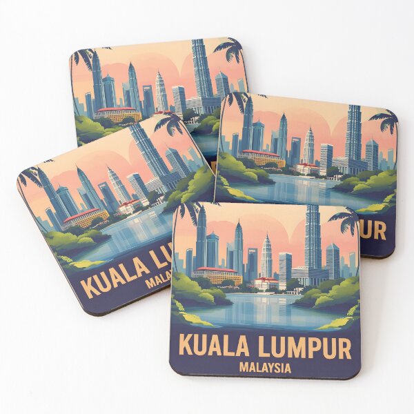 Item preview, Kuala Lumpur Malaysia Vintage Travel Tourism designed and sold by TravelersGems.