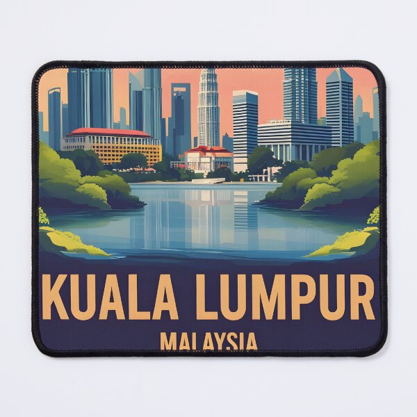 Item preview, Kuala Lumpur Malaysia Vintage Travel Tourism designed and sold by TravelersGems.