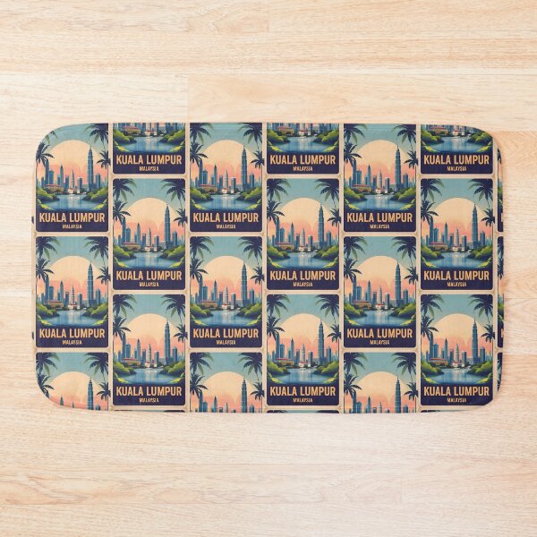 Item preview, Kuala Lumpur Malaysia Vintage Travel Tourism designed and sold by TravelersGems.