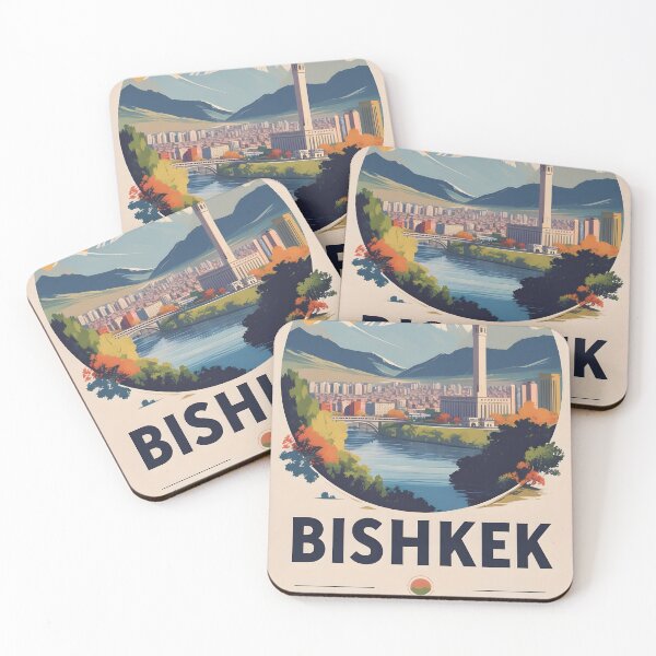 Item preview, Bishkek Kyrgyzstan Vintage Travel Tourism designed and sold by TravelersGems.