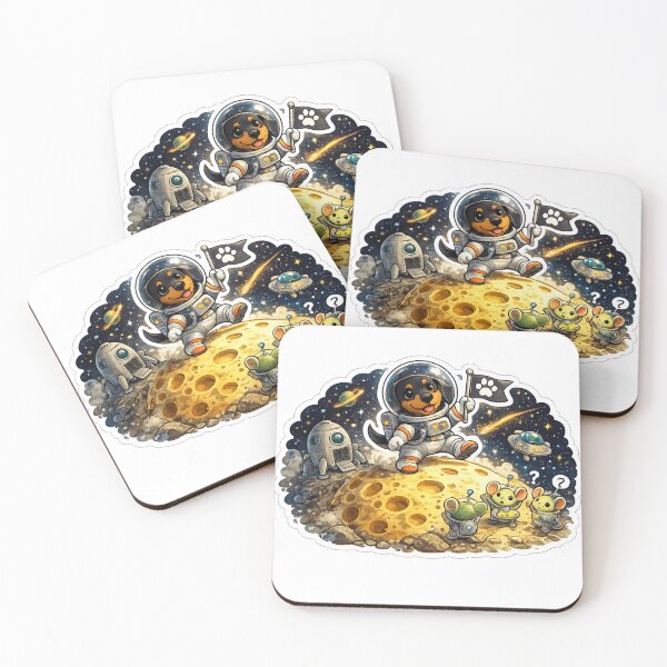 Item preview, Space cat on the moon designed and sold by NorthPeak Studio.