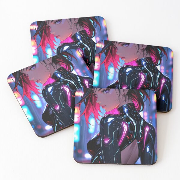 Item preview, Neon City Anime Girl – Cyberpunk Night Futuristic Art designed and sold by AnimDream .
