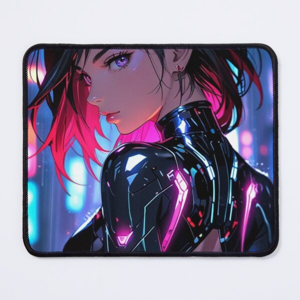Item preview, Neon City Anime Girl – Cyberpunk Night Futuristic Art designed and sold by AnimDream .