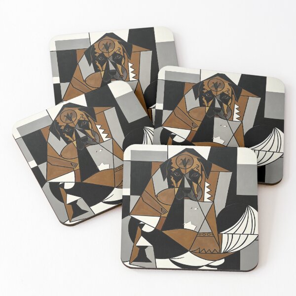 Item preview, cubist animal artwork designed and sold by forget45studio.