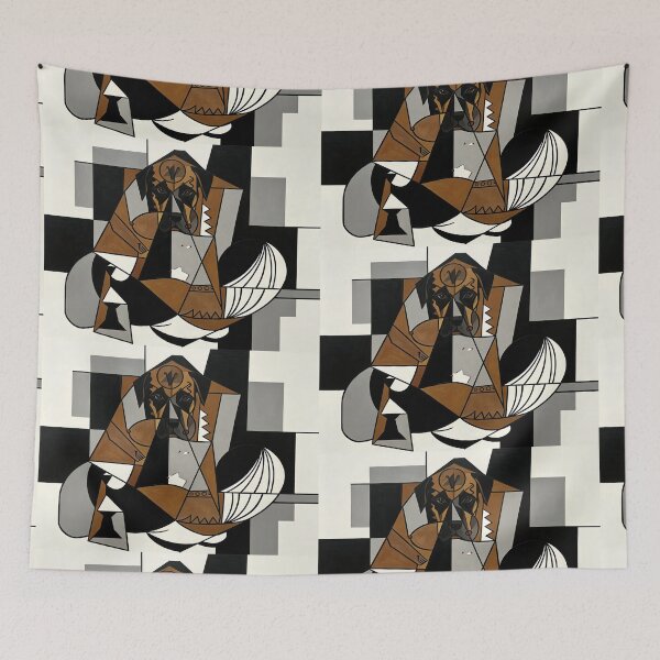 Item preview, cubist animal artwork designed and sold by forget45studio.