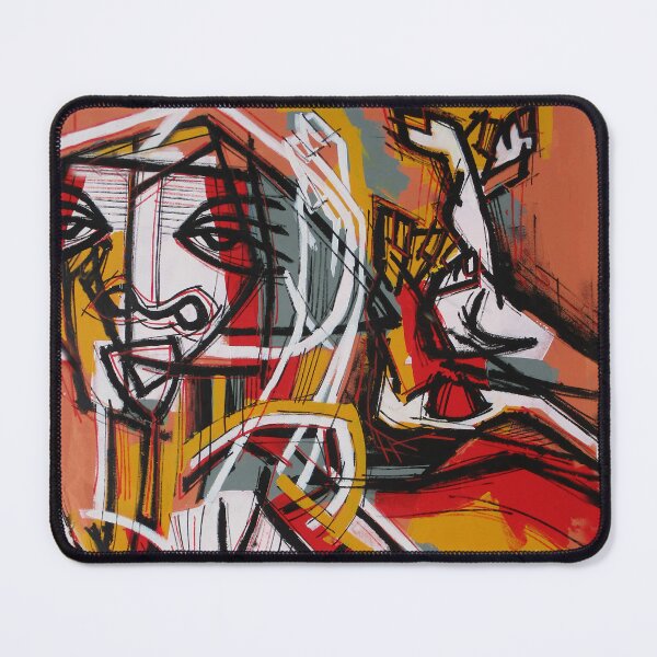 Item preview, Handmade Cubist Neo-Expressionist Portrait - Terracotta MotionMain Tag designed and sold by supernikol.