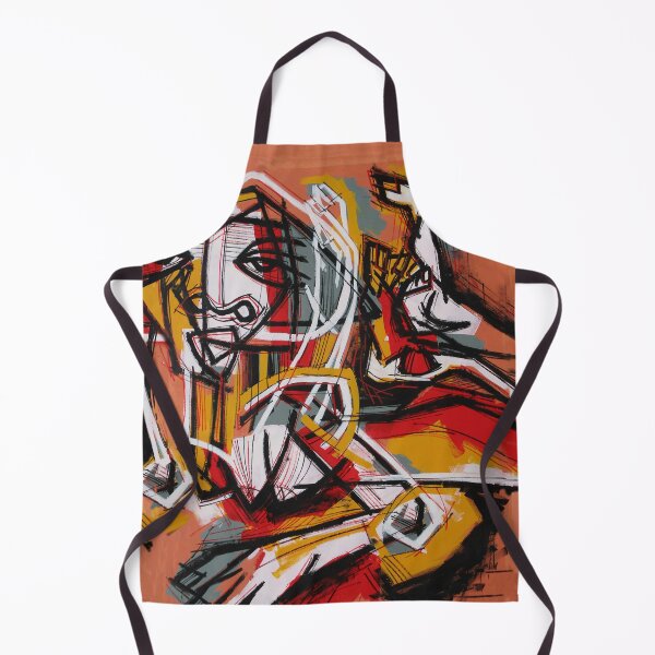 Item preview, Handmade Cubist Neo-Expressionist Portrait - Terracotta MotionMain Tag designed and sold by supernikol.
