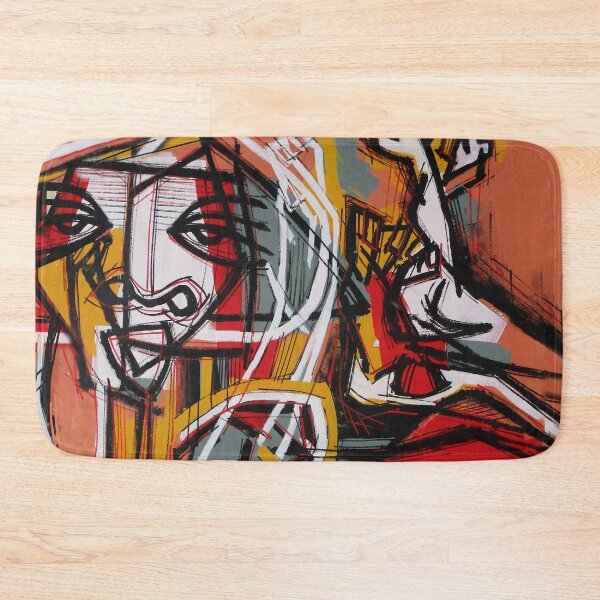 Item preview, Handmade Cubist Neo-Expressionist Portrait - Terracotta MotionMain Tag designed and sold by supernikol.