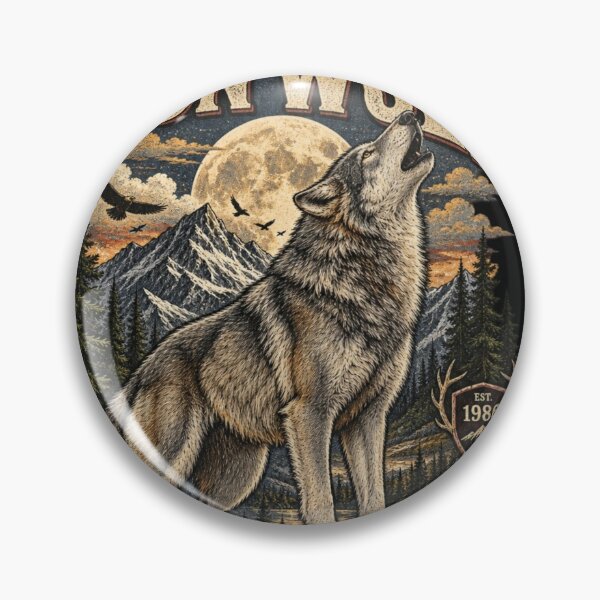 Item preview, WILD MOON WOLF designed and sold by KrungiT Design .