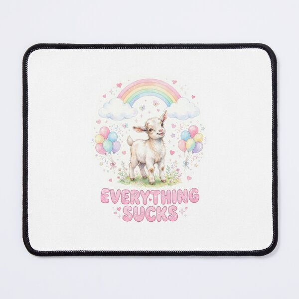 Item preview, Goat Everything sucks funny gag adult humor novelty meme memes pet christmas birthday designed and sold by CheeseBlueprint.