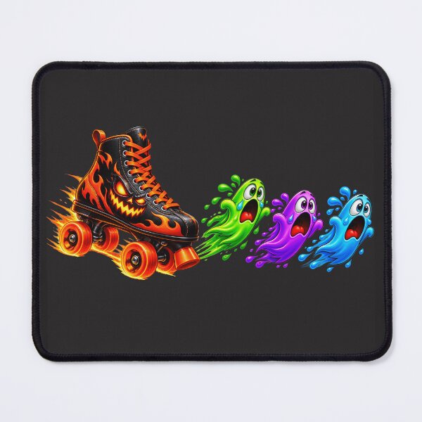 Item preview, Halloween Roller Skate Chasing Ghosts – Spooky Roller Skating Halloween Design designed and sold by ArtSpark Studio.