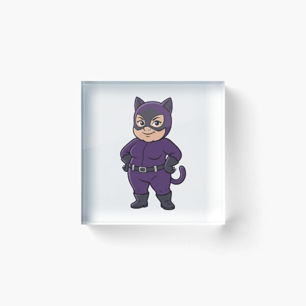 Item preview, Classic Purple Catsuit Catwoman Garden Gnome designed and sold by Bad-Decisions-Designs.