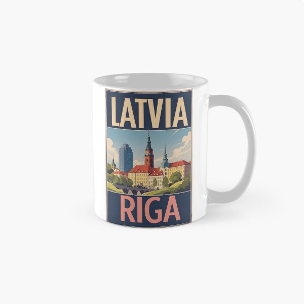 Item preview, Riga Latvia Vintage Travel Tourism designed and sold by TravelersGems.