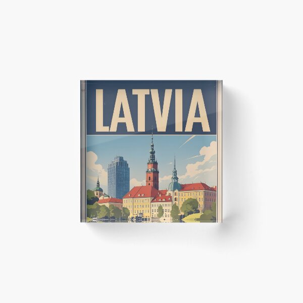 Item preview, Riga Latvia Vintage Travel Tourism designed and sold by TravelersGems.