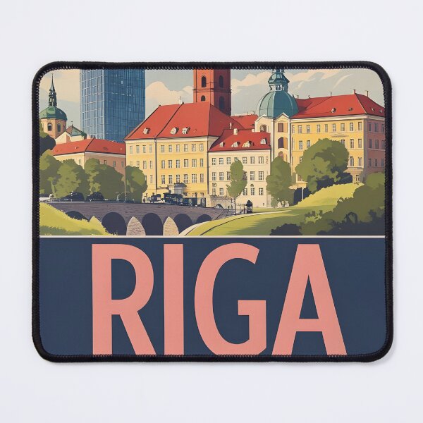 Item preview, Riga Latvia Vintage Travel Tourism designed and sold by TravelersGems.