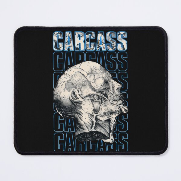 Item preview, Carcass Necro Head Extreme Metal Woven Patch Design designed and sold by VivianaSchult.