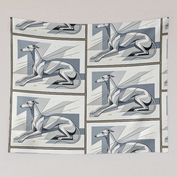 Item preview, cubist animal artwork designed and sold by forget45studio.