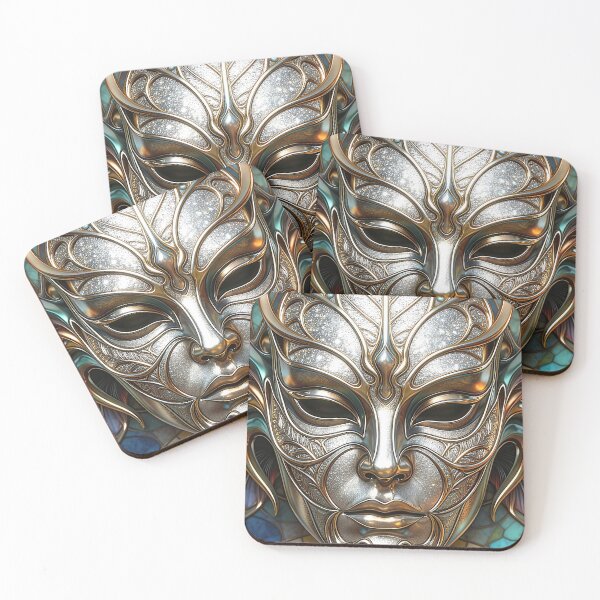 Item preview,  Venetian Masquerade Silver Art Nouveau Mask designed and sold by Frackxion.