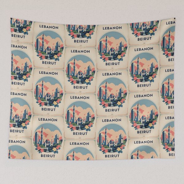 Item preview, Beirut Lebanon Vintage Travel Tourism designed and sold by TravelersGems.