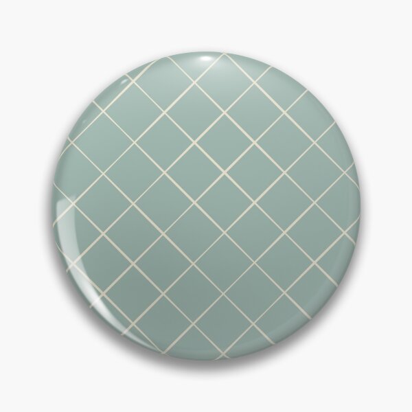 Item preview, Diagonal Trellis Grid in Cream on Sage designed and sold by Ema Tudose.