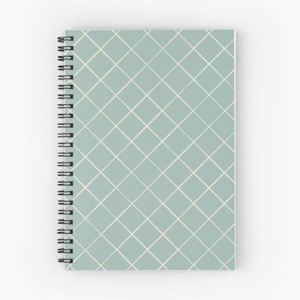 Item preview, Diagonal Trellis Grid in Cream on Sage designed and sold by Ema Tudose.