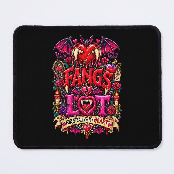 Item preview, DARK LOVE ❤️ - MONSTER ROMANCE COLLETION - VAMPIRE LOVE - FANGS ALOT - FOR STEALING MY HEART - v2 designed and sold by WheelieGdArt.