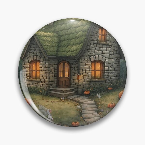 Item preview, Enchanted Autumn Cottage – Cottagecore Fantasy Halloween designed and sold by Deezyned.