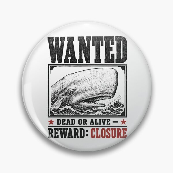Item preview, Moby Dick Wanted Dead or Alive Reward Closure designed and sold by Fenay Designs.