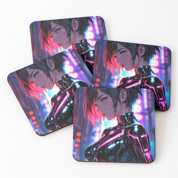 Item preview, Cyberpunk Android Girl – Futuristic Anime Sci Fi Character designed and sold by AnimDream .
