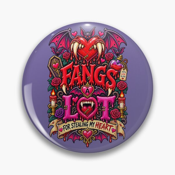 Item preview, DARK LOVE ❤️ - MONSTER ROMANCE COLLETION -  VAMPIRE LOVE - FANGS ALOT - FOR STEALING MY HEART - v3 designed and sold by WheelieGdArt.