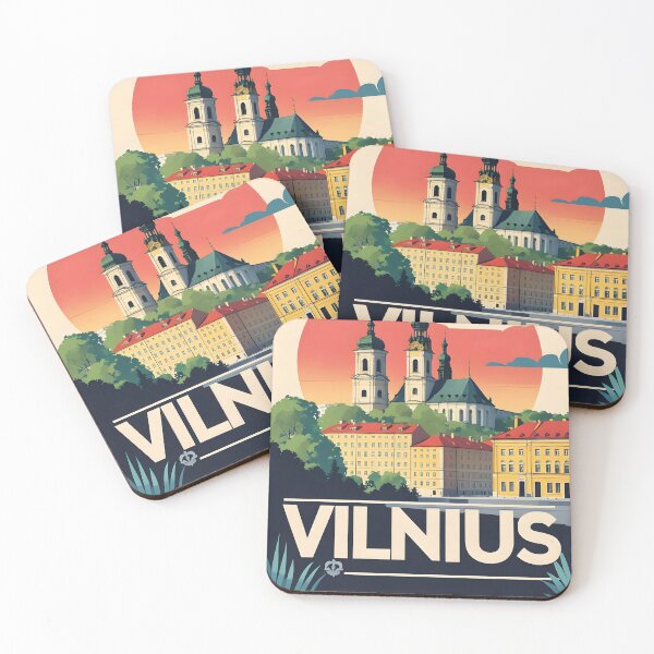 Item preview, Vilnius Lithuania Vintage Travel Tourism designed and sold by TravelersGems.