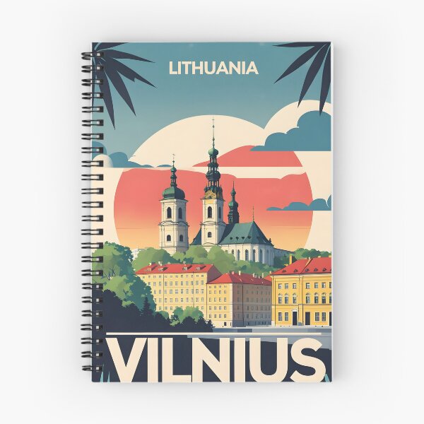 Item preview, Vilnius Lithuania Vintage Travel Tourism designed and sold by TravelersGems.
