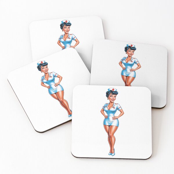 Item preview, sexy nurse pin up designed and sold by HolaJosephina.
