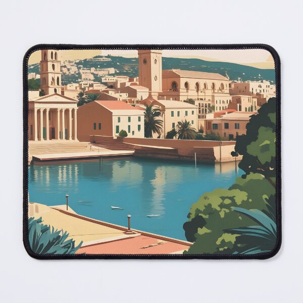 Item preview, Valletta Malta Vintage Travel Tourism designed and sold by TravelersGems.